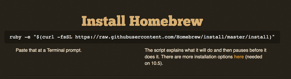 Workflow: Use Homebrew for Missing Unix Tools in OS X